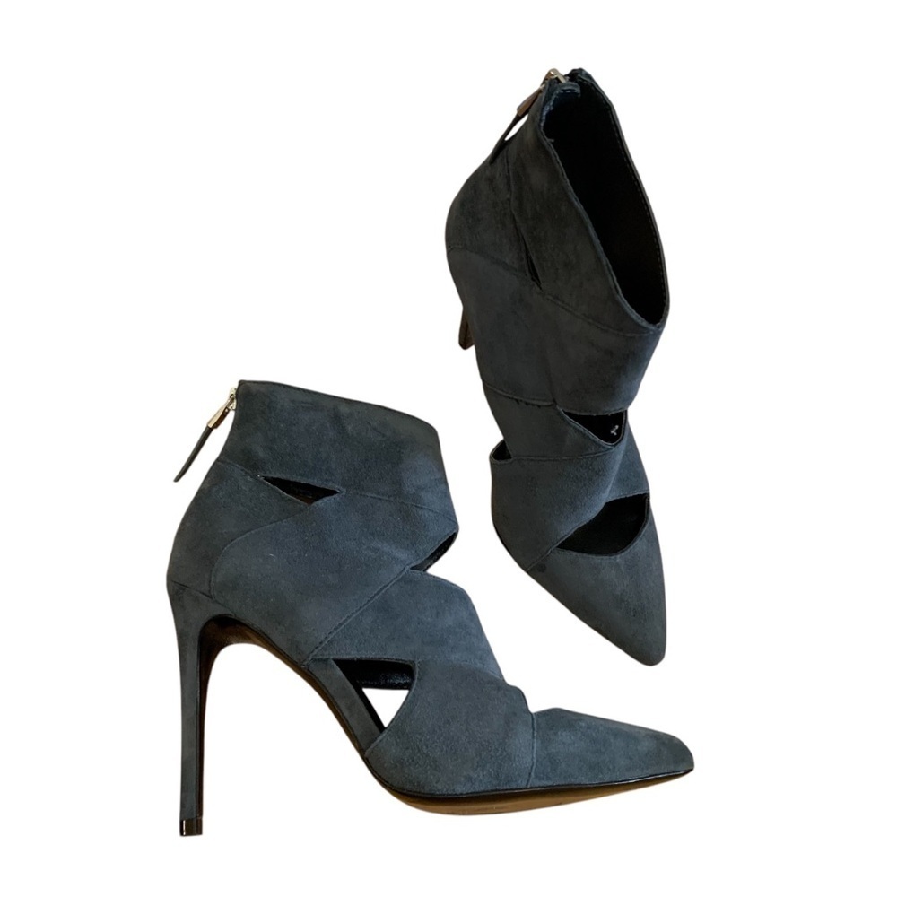 Marciano steel grey Heeled Boots with Cut-outs and Stiletto Heel